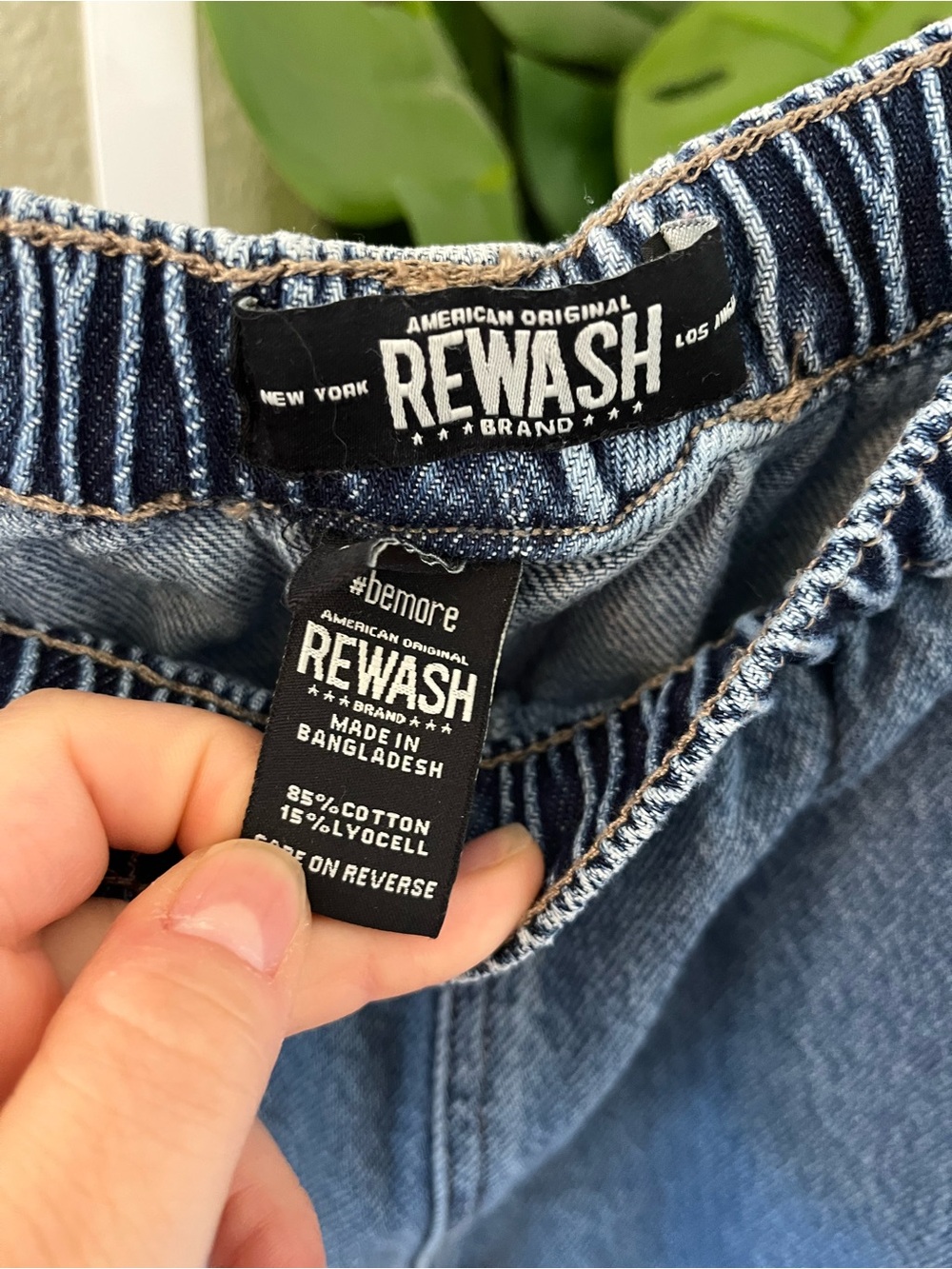 Wide Leg Pull-On Denim Pants Size Small | Minimal Cool Girl Relaxed Jeans - Picture 5 of 8